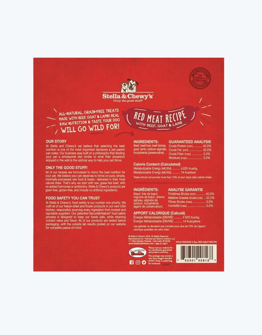 Stella & Chewy's Red Meat Wild Weenies