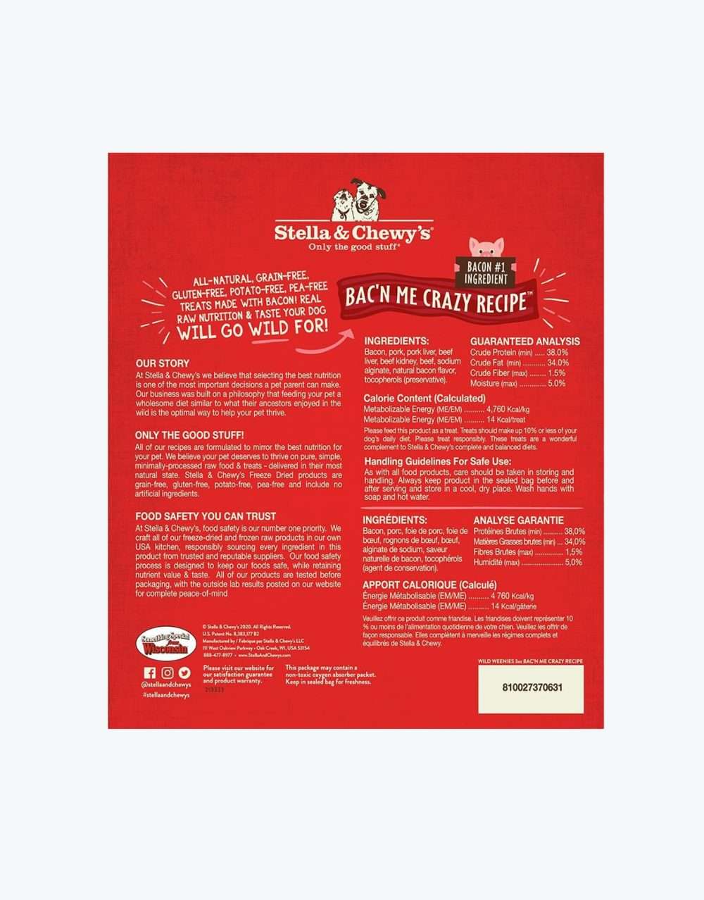 Stella & Chewy's Wild Weenies Bac’n Me Crazy Recipe