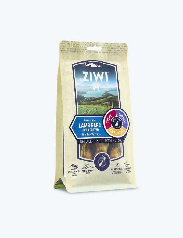 ZiwiPeak Lamb Ears Liver Coated Dog Treats