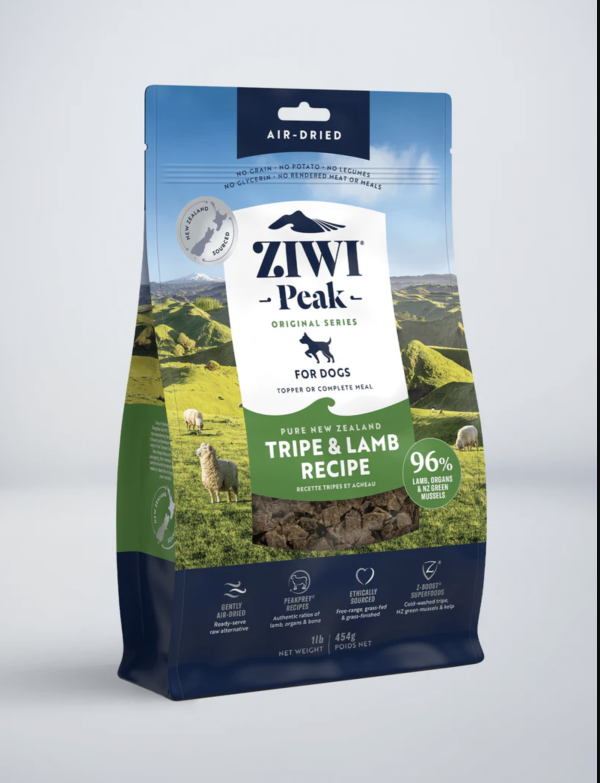 Ziwi Peak Air-Dried Tripe & Lamb Dog Recipe