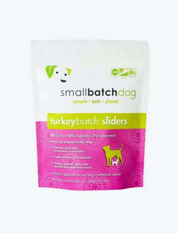 Frozen Raw Dog Food - Turkey Sliders-SB