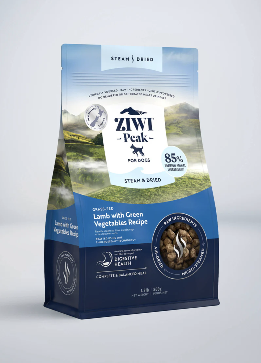 Ziwi Peak - Steam & Dried Lamb w/ Green Vegetables