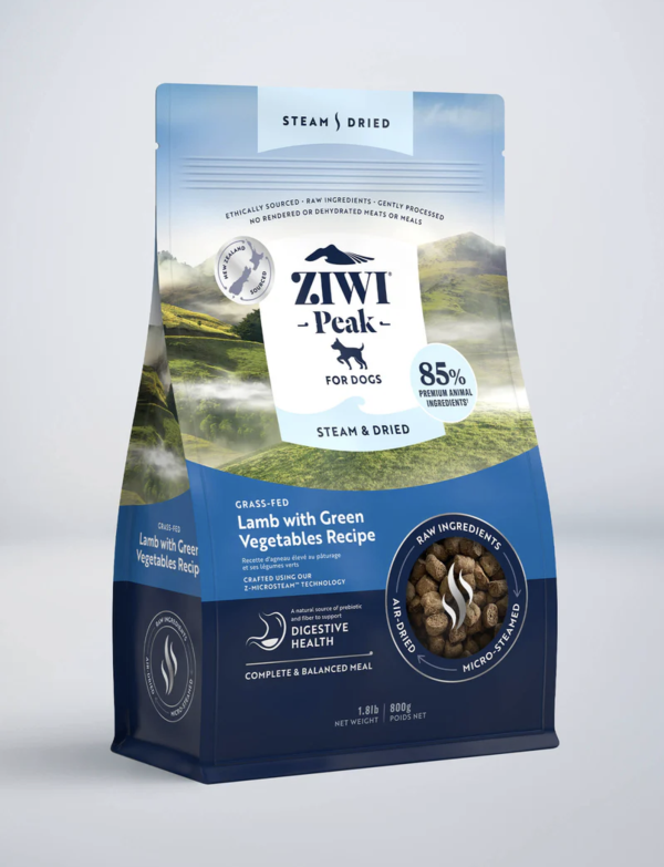 Ziwi Peak - Steam & Dried Lamb w/ Green Vegetables