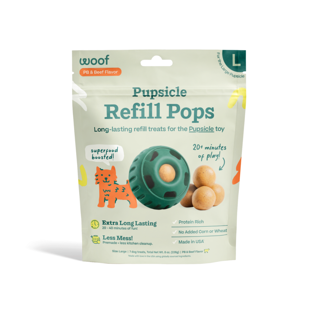 Woof - Refill Pupsicle Pops: PB & Beef