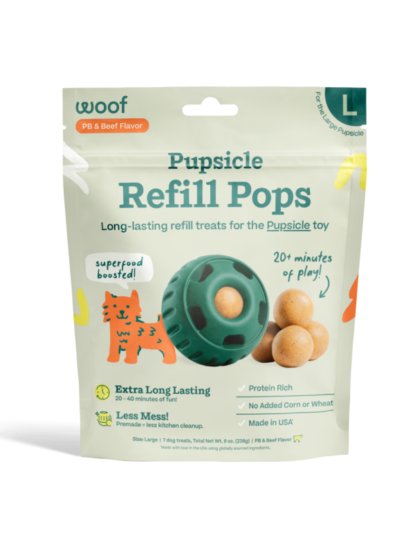 Woof - Refill Pupsicle Pops: PB & Beef