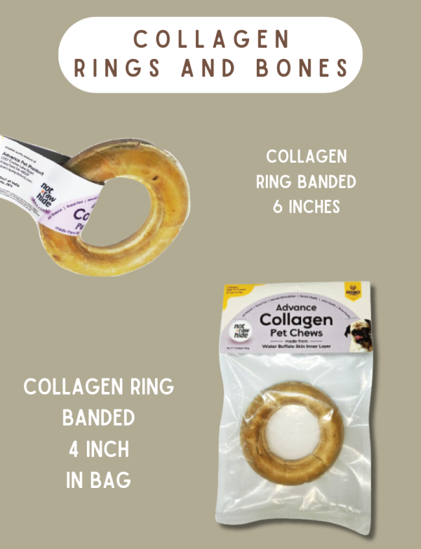 Collagen Chews: Collagen Ring Banded 4”