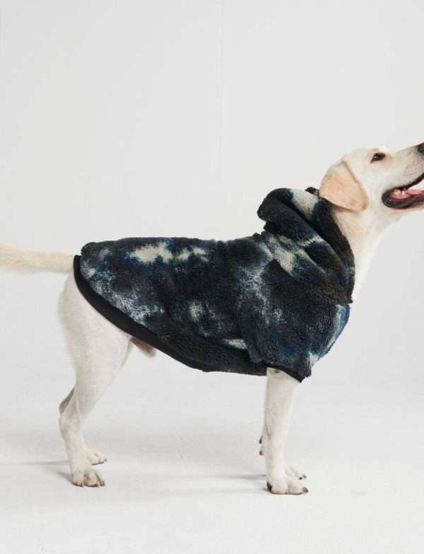 Spark Paws - Fleece Black Tye-Dye Hoodie - M