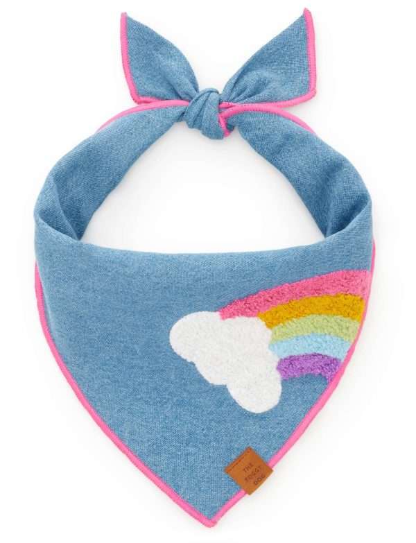 The Foggy Dog - Rainbow Applique Dog Bandana
