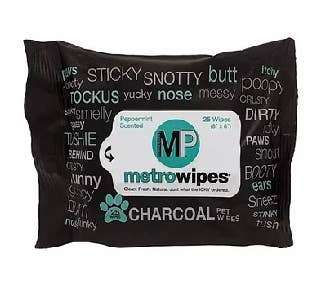 Metro Paws Travel Size Peppermint Scent Grooming Wipes