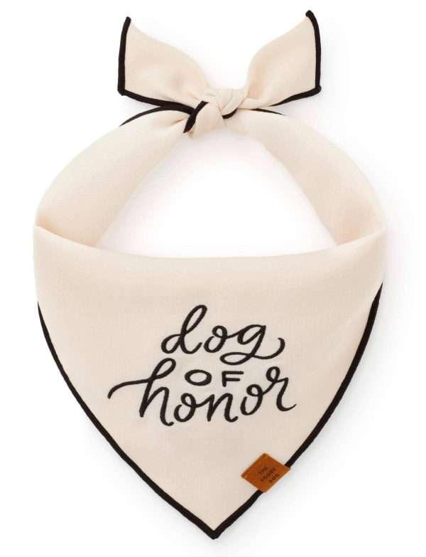 The Foggy Dog - Dog of Honor Embroidered Dog Bandana: S - up to 13”