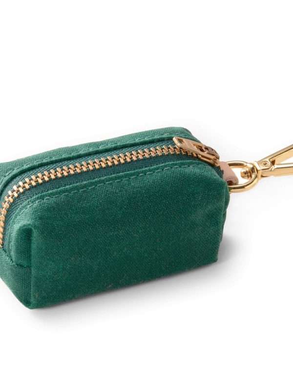 The Foggy Dog - Evergreen Waxed Canvas Poop Bag Dispenser